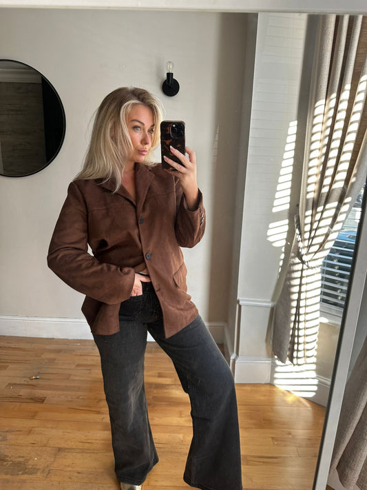 Suede Brown Blazer image 1