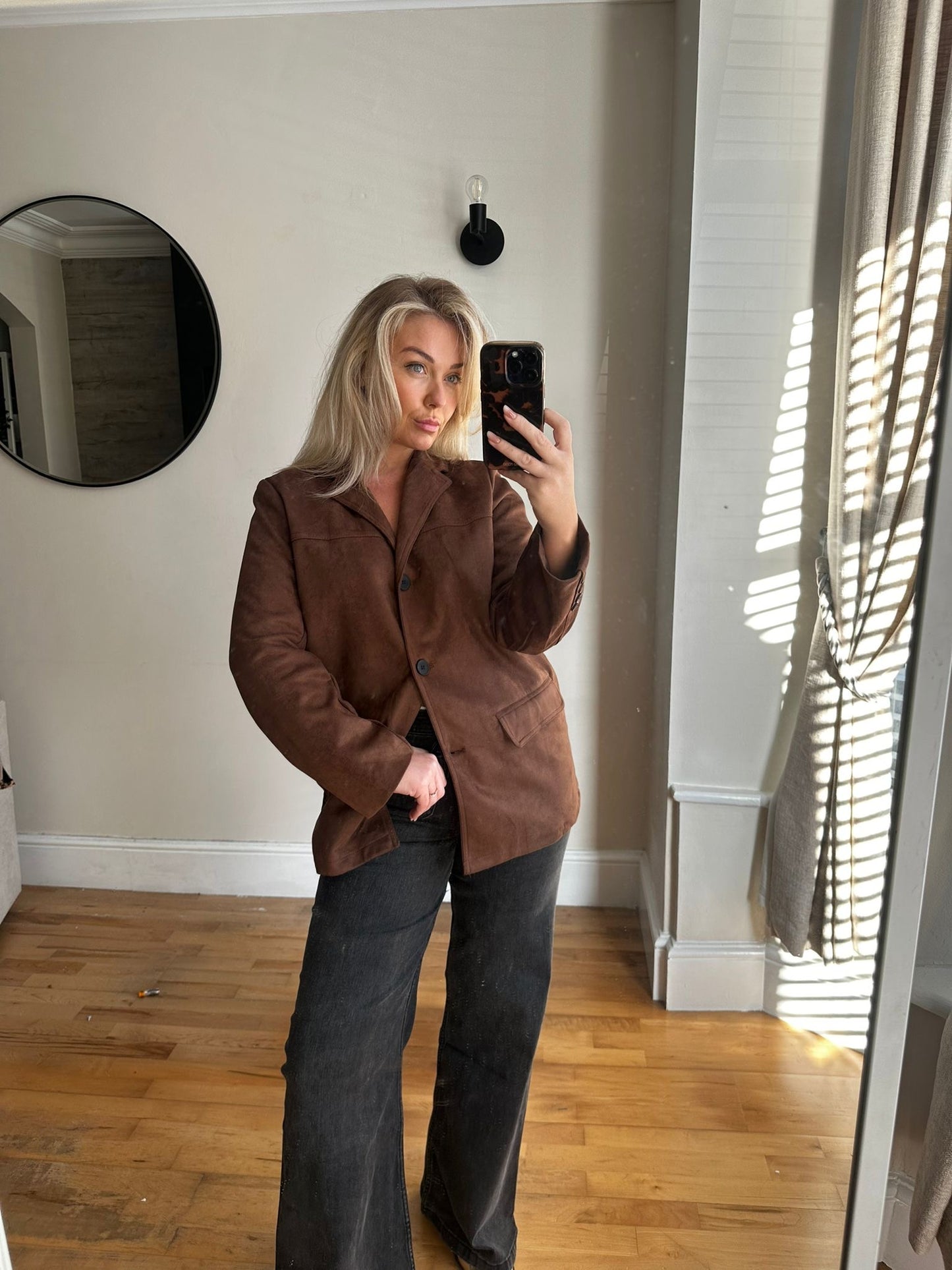 Suede Brown Blazer image 0