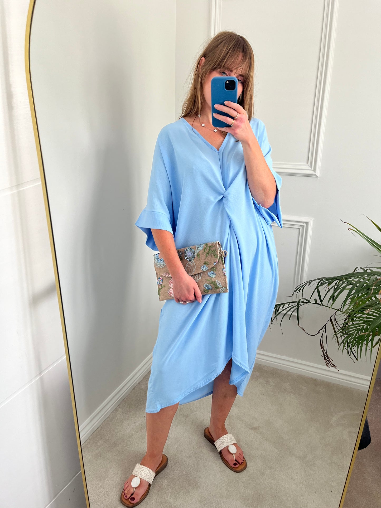 Twist Front Midi Dress (3 colours)