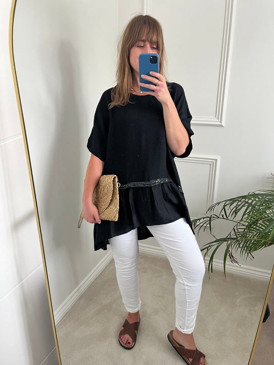 Frill Oversized Top (3 colours)