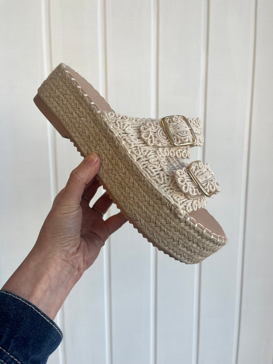 Crochet Mule Wedges