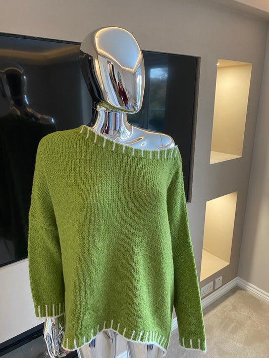 Oversized Jumper with Stitch Detail