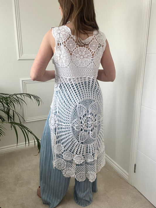 Crochet Hi Lo Top (4 colours)