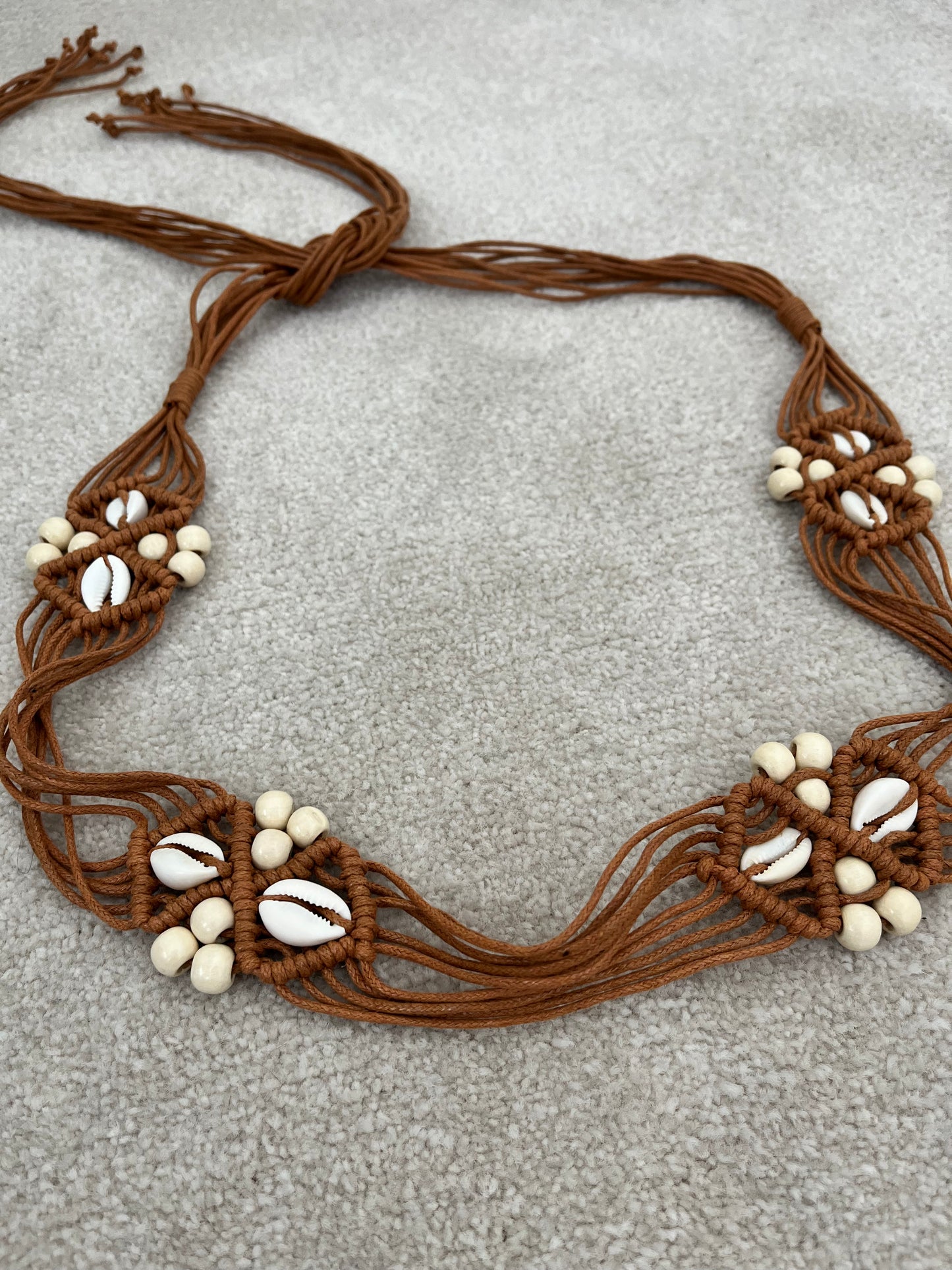 Brown Tassel Belt