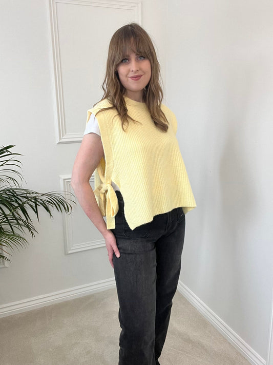 Lemon Tank Top with Side Detail image 2