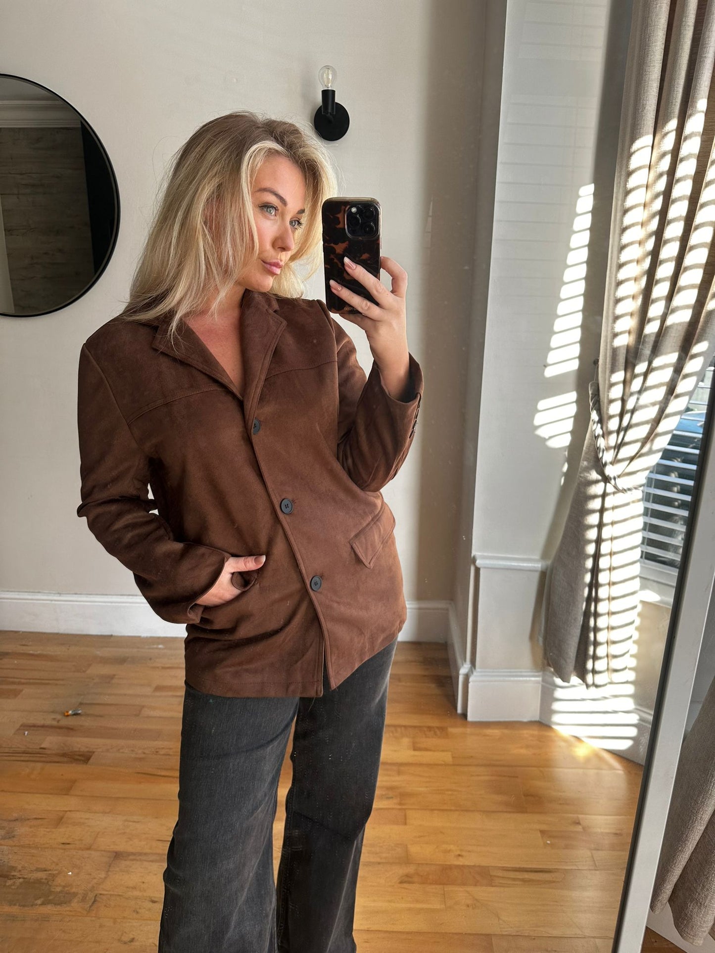 Suede Brown Blazer image 2