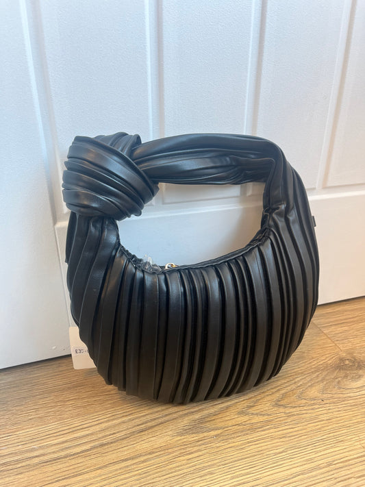 Pleated Grab Bag with Twist Detail
