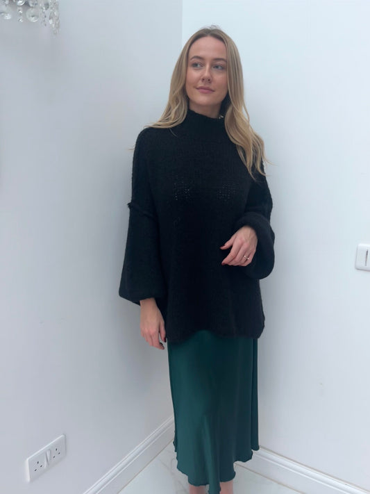 Teal Satin Skirt image 1