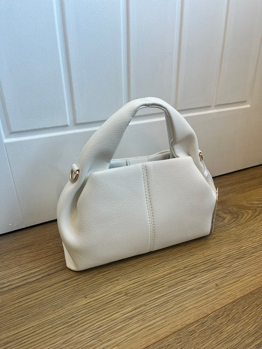 White Small Slouch Handbag
