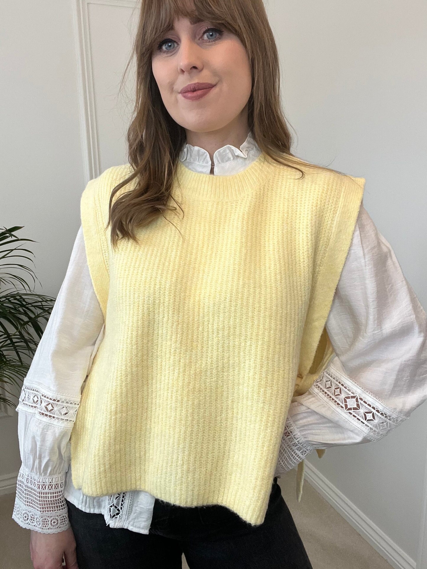 Lemon Tank Top with Side Detail image 0