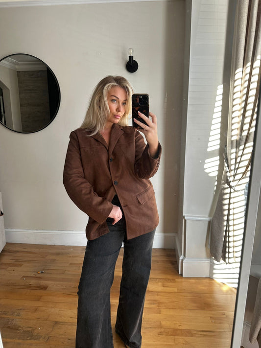 Suede Brown Blazer image 0