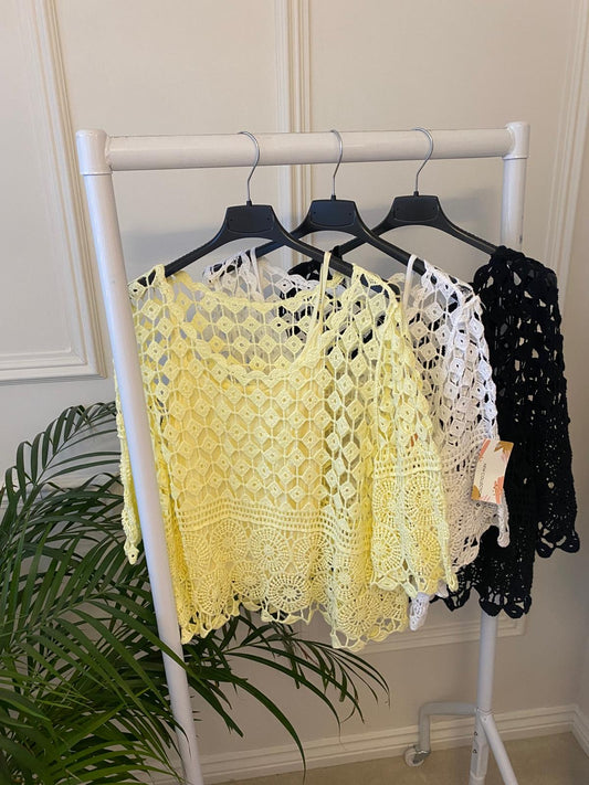 Black Crochet Top image 1