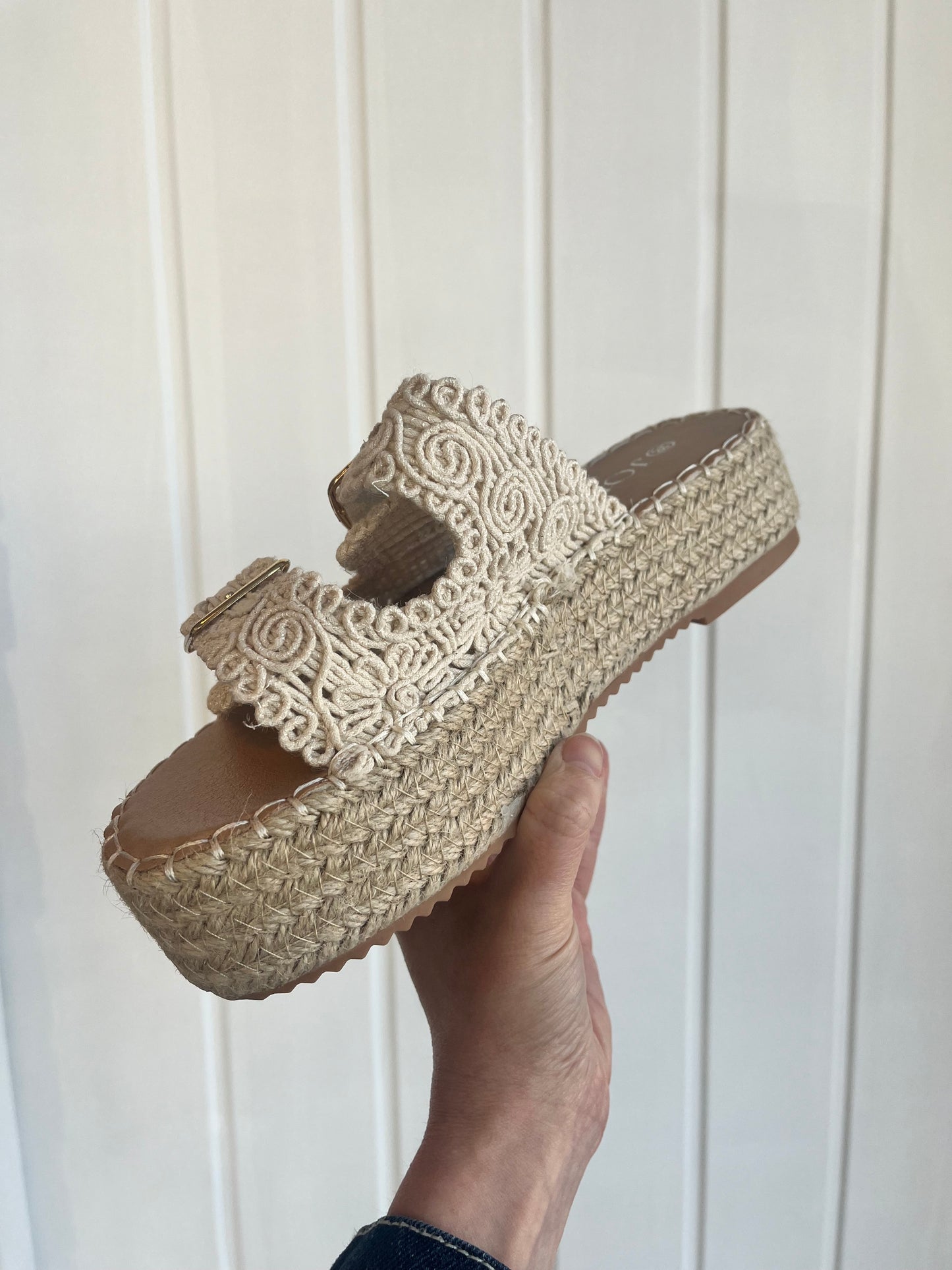 Crochet Mule Wedges