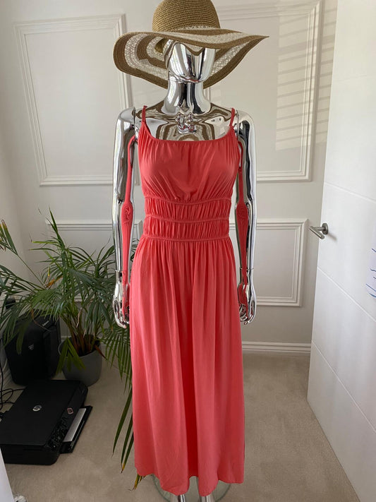 Shirred Waist Midi Dress (2 colours)