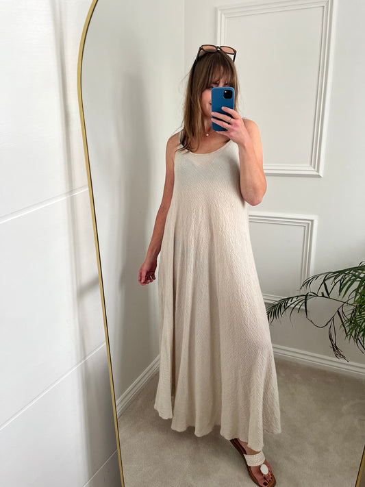 Strappy Cheesecloth Sun Dress (2 colours)