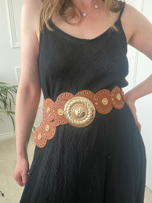Tan Circle Belt