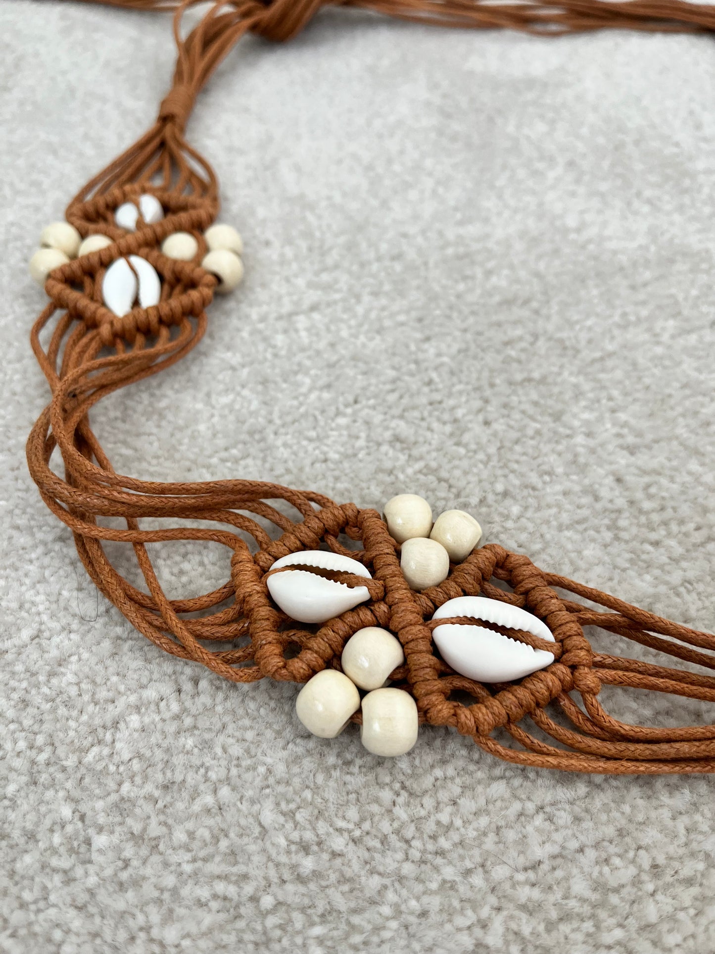 Brown Tassel Belt