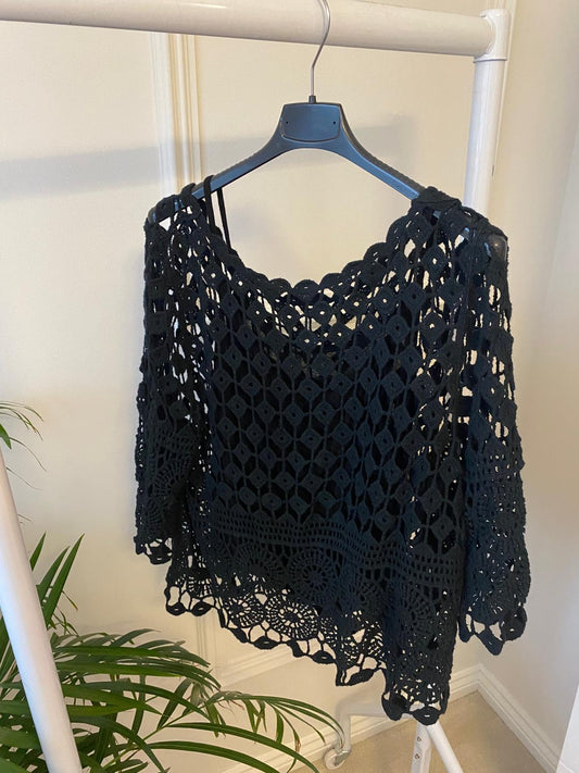 Black Crochet Top image 0