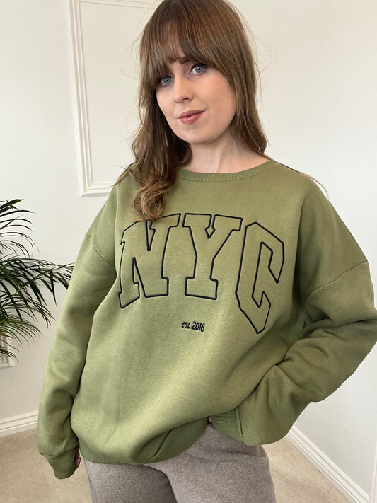Khaki NYC Sweatshirt image 0
